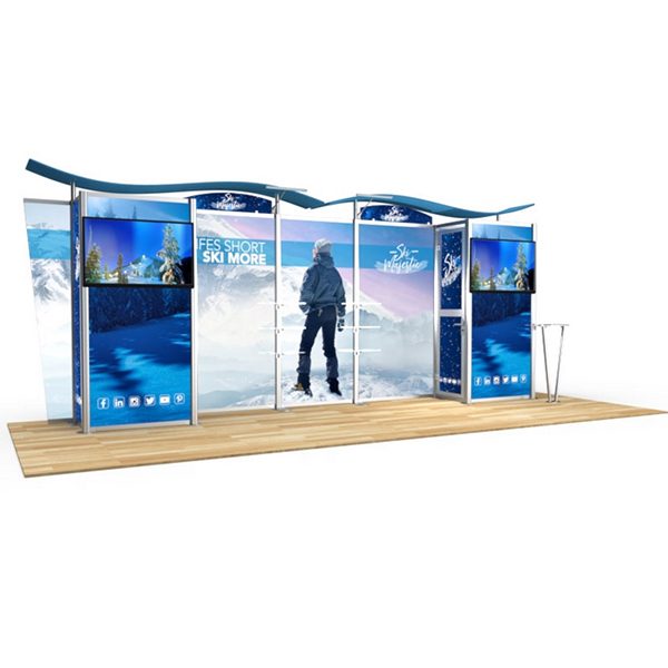 20ft hybrid timberline displays double panels left front