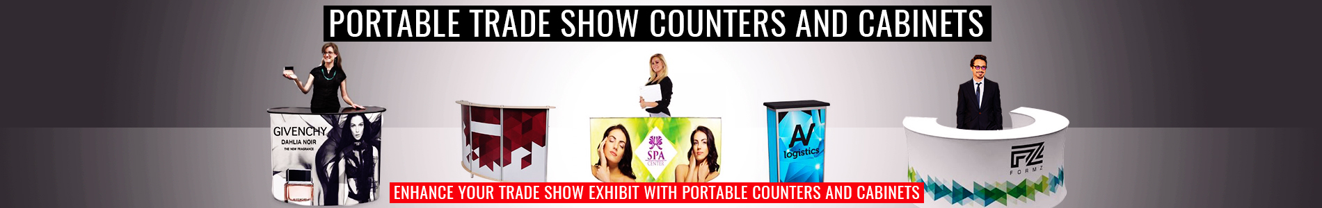 Portable Trade Show Counters & Cabinets