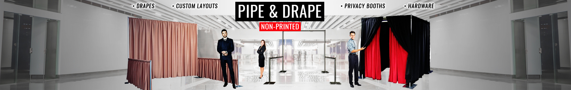 Pipe & Drape Non-Printed