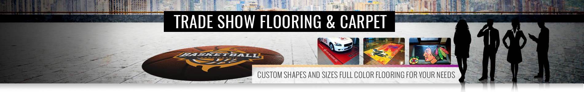 Trade Show Flooring and Logo Mats