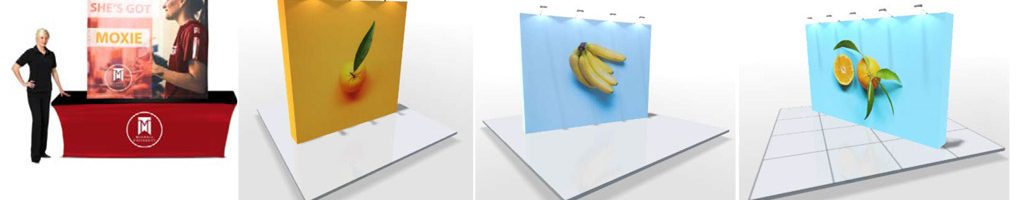 Media Fabric Pop Up Displays System