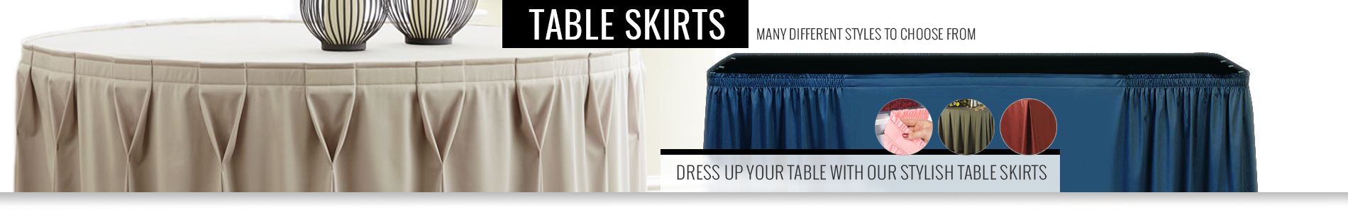 Trade Show Table Skirts