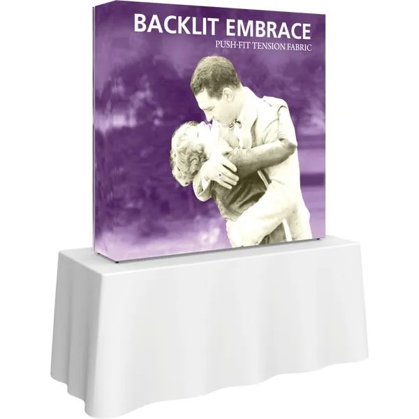 Side View Embrace 5ft Backlit Tension Fabric Display