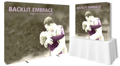 Embrace Backlit Tension Fabric Displays