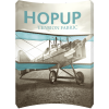 hopup 10ft curved tension fabric display full fitted graphic front