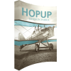 hopup 10ft curved tension fabric display full fitted graphic left