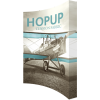 hopup 10ft curved tension fabric display full fitted graphic right