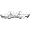 hopup 10ft curved tension fabric display full fitted graphic top