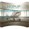 HopUp 13ft Curved Tension Fabric Display front