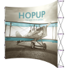 HopUp 13ft Curved Tension Fabric Display front graphic right