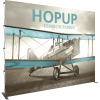HopUp 13ft Straight Tension Fabric Display front graphic left