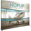 HopUp 13ft Straight Tension Fabric Display full fitted graphic left