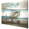 HopUp 13ft Straight Tension Fabric Display full fitted graphic right
