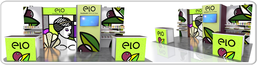 retail elo 20ft modular display system product