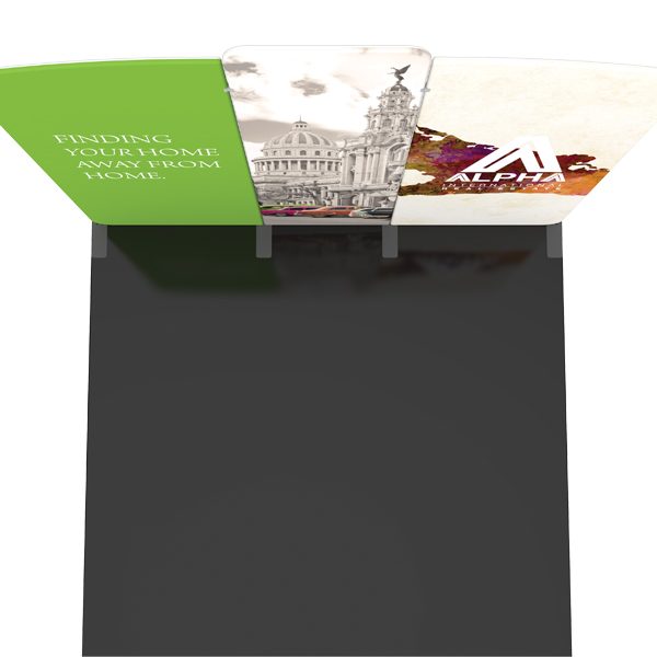 Modulate 10Ft Fabric Backwall Display 3 Top