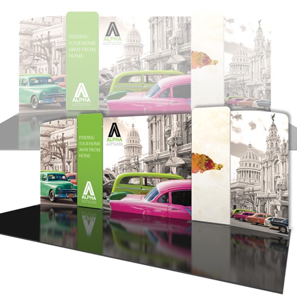 Modulate 20Ft Fabric Backwall Display 3