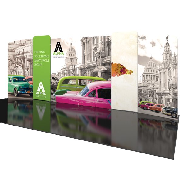 Modulate 20Ft Fabric Backwall Display 3 Exhibit
