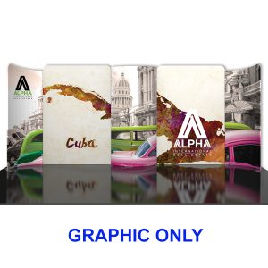 Modulate 20Ft Fabric Backwall Display 5 Graphics