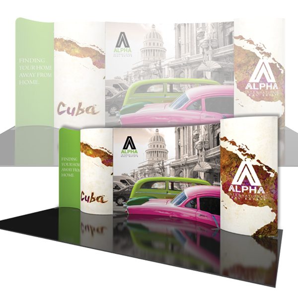 Modulate 20Ft Fabric Backwall Display