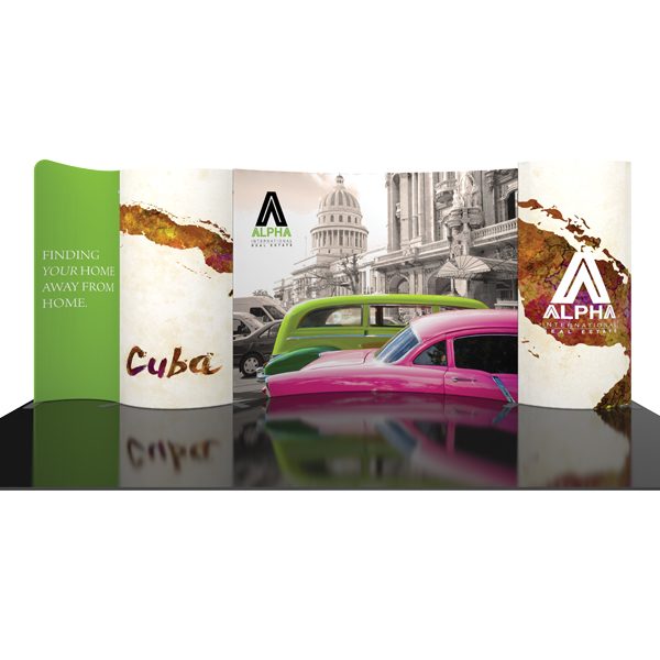 Modulate 20Ft Fabric Backwall Display System