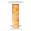 round bar table white