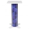 square bar table white