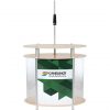 Twist Ellipse Vertical Showcase Kiosk Counter