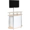 Twist Ellipse Vertical Showcase Kiosk kit no graphics