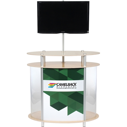 Twist Ellipse Vertical Showcase Kiosk