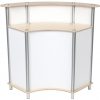 Twist Counter Mini Reception Desk back no graphics