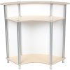 Twist Counter Mini Reception Desk back shelf