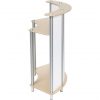 Twist Counter Mini Reception Desk back shelf side