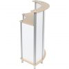 Twist Counter Mini Reception Desk no graphics side