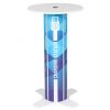Twist Round Bar Table Charging Station White
