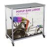 trade show portable popup large bar kit