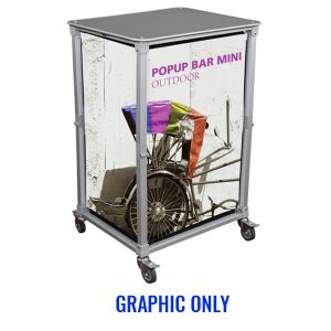 Trade Show Portable Popup Mini Bar Graphics