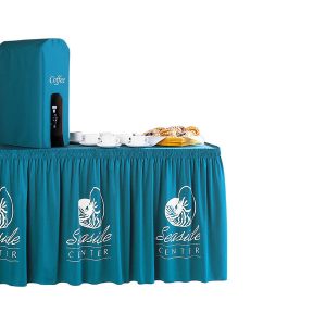 Wyndham Flat Panel Repeat Shirred Table Skirting