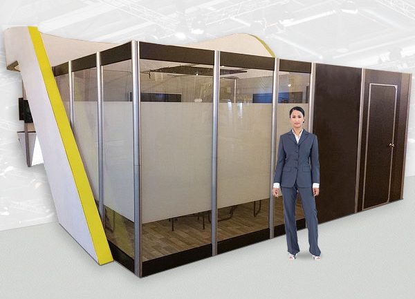 Exhibit Conference Large Single Room Structure Back