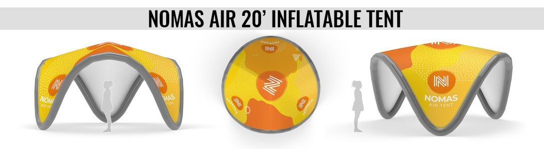 nomas air 20ft inflatable tents