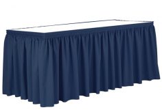 Poly Poplin Shirred Blank Table Skirt