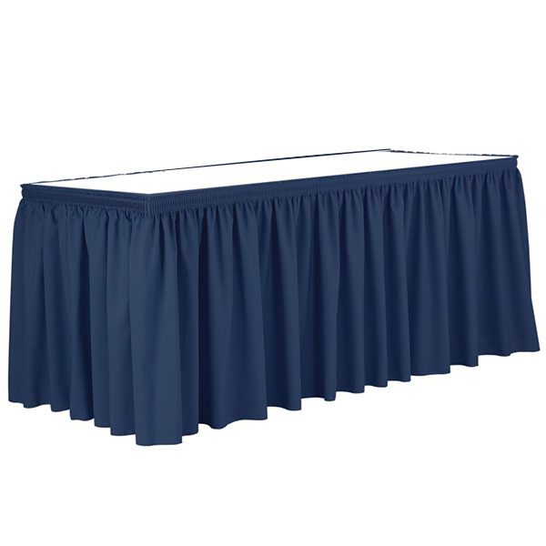 Poly Poplin Shirred Blank Table Skirt