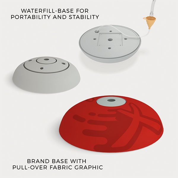 Waveline Monitor Stand Bubble Base