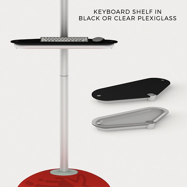 Waveline Monitor Stand Keyboard