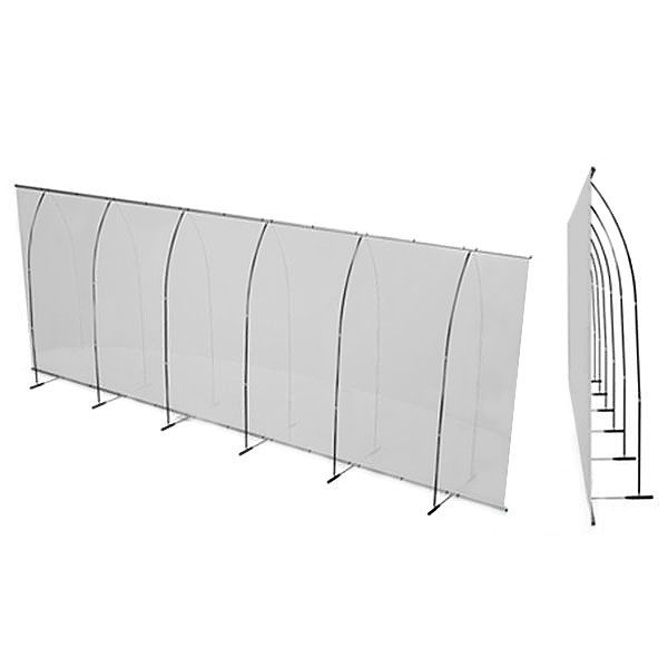 PUNTO 20FT Backwall Display Back And Side View
