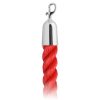 Twisted Poly Red Rope And Polished Stainless Hook