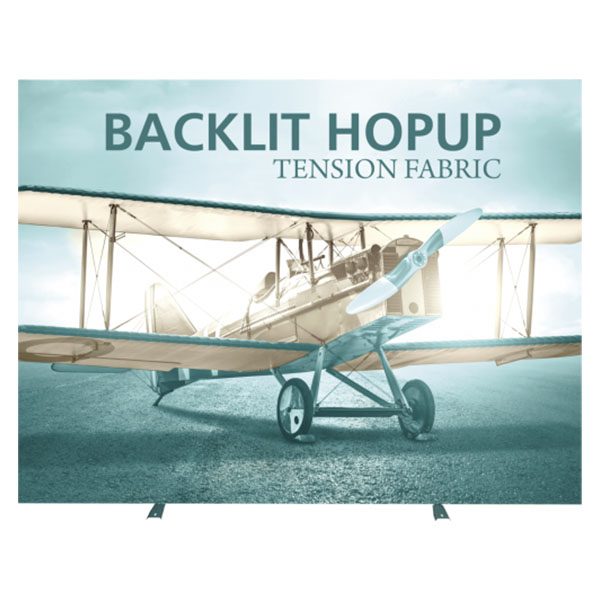 10' Backlit Hop Up Tension Fabric Display Front View