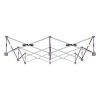 5' Backlit Hop Up Tabletop Tension Fabric Display Frame Top View