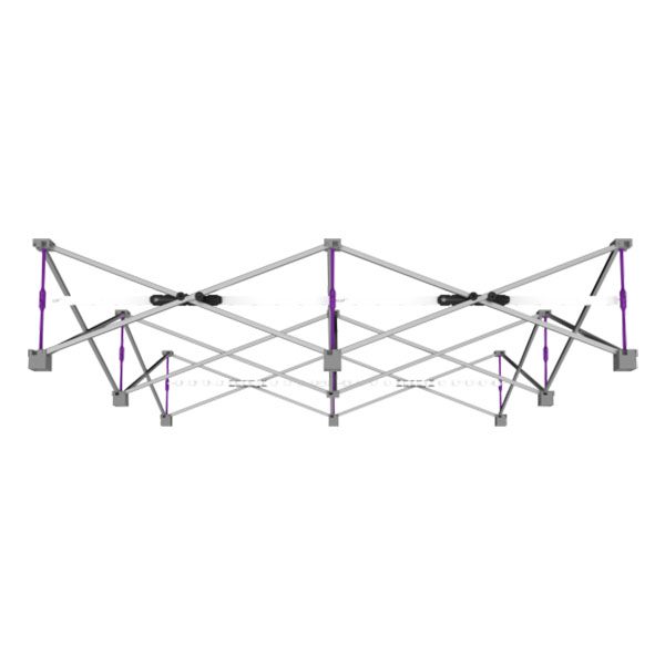 5' Backlit Hop Up Tabletop Tension Fabric Display Frame Top View