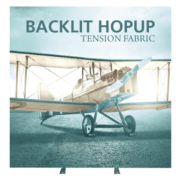 7.5' Backlit Hop Up Tension Fabric Display Front View