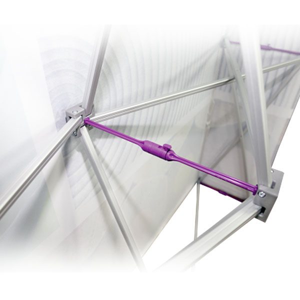 Backlit Hop Up Tension Fabric Display Locking Arm